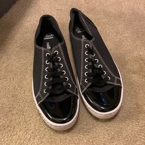 Clark’s Collection Black Canvas Tennis Shoes